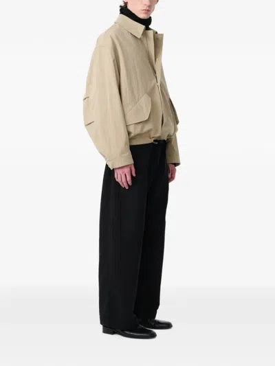 Studio Nicholson Comba Point-collar Jacket In Nude