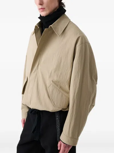 Studio Nicholson Comba Point-collar Jacket In Nude