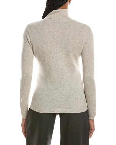 Forte Cashmere Basic Turtleneck 100% Cashmere Pullover In Neutral