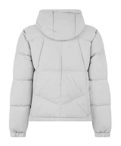 K-way Drawstring Hooded Down Jacket In Gray