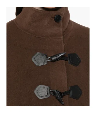 Bash Button-front Coat In Black