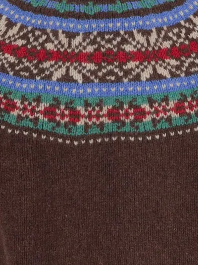 Howlin' Howlin Wool Sweater With Jacquard Pattern In Multi