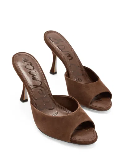 Sam Edelman Jeanie Sandals Java Brown Suede In Brown