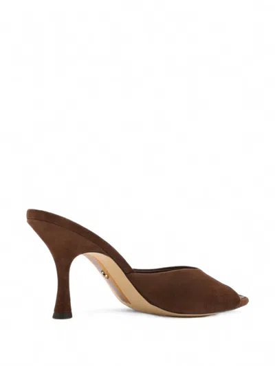 Sam Edelman Jeanie Sandals Java Brown Suede In Brown