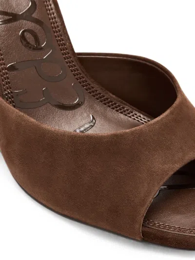 Sam Edelman Jeanie Sandals Java Brown Suede In Brown