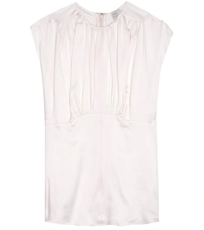 Hillier Bartley Plimpton Silk-satin Top In Cream