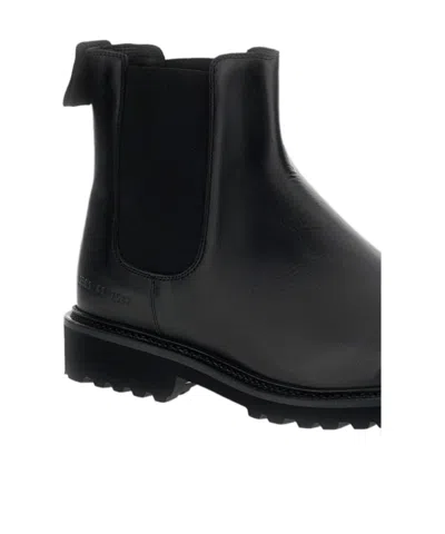 Common Projects Piuma Leather Chelsea Boot In Black