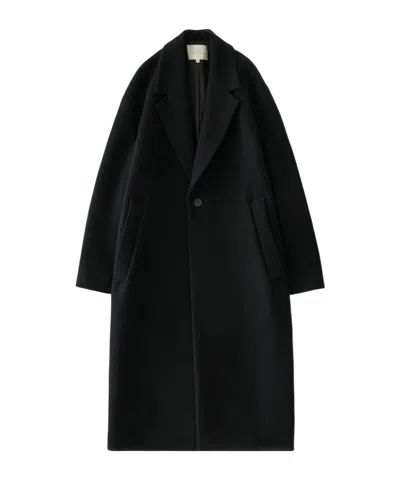 Studio Nicholson Freeman Single-breasted Coat In Black