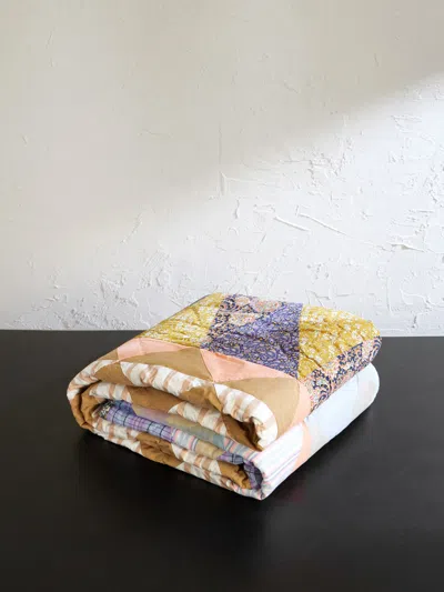 A.p.c. My Generation King Patchwork Linen-blend Throw In Multi