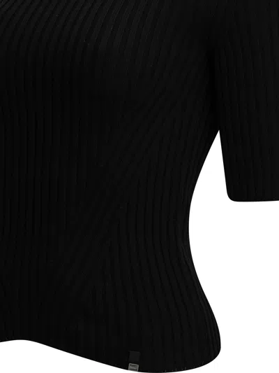 Herno Wool Turtleneck Sweater In Black