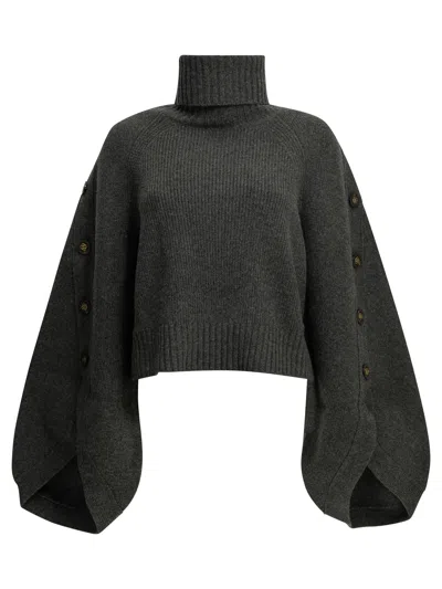 Zimmermann Valiant Merino Wool Turtleneck Sweater In Multi