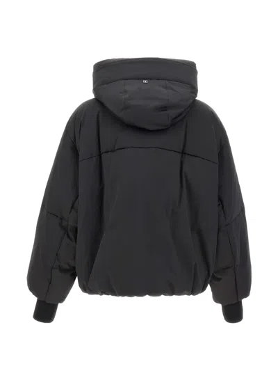 Duno Giada Mestre Oversized Drawstring-hood Down Jacket In Black