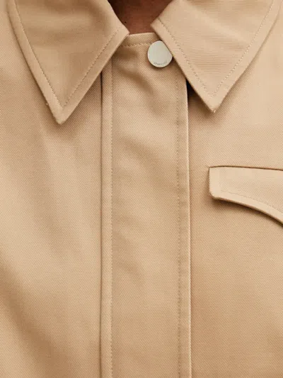 Sportmax Belted Flap-pocket Jacket In Neutral