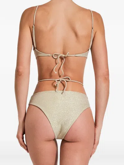Devon Windsor Leanne Wrap-around Bikini Bottoms In Neutral