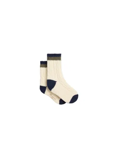 Bonpoint Mini Logo Socks For Boys In Brown