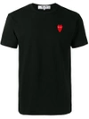 Comme Des Garçons Play Heart Logo Patch T-shirt In Black
