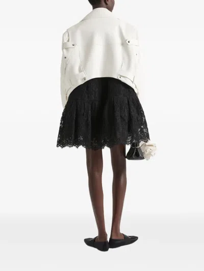 Givenchy Back-to-front Biker Jacket In Leather In White