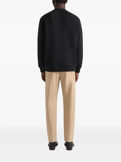 Givenchy Basic Cotton Crewneck Sweatshirt In Black
