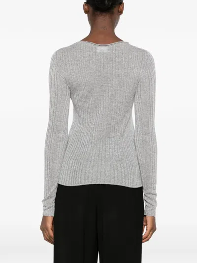 Arovescio Gerippter Pullover Aus Lurex In Multi
