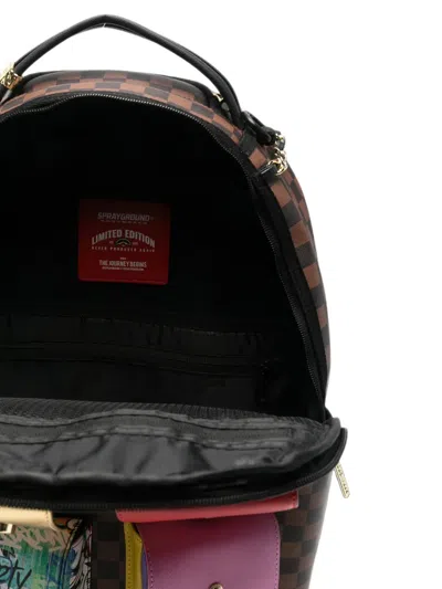 Sprayground Check-pattern Chain-link Backpack In Multi