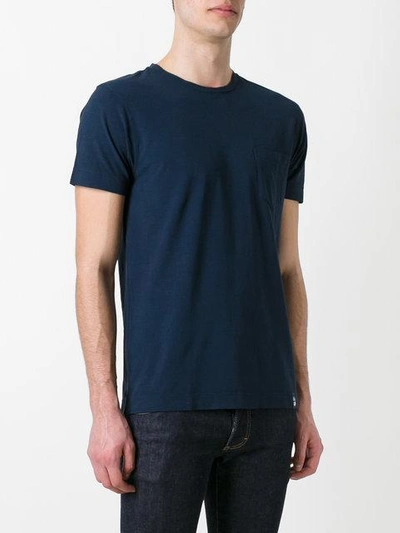 Shop Drumohr Chest Pocket T-shirt In Blue