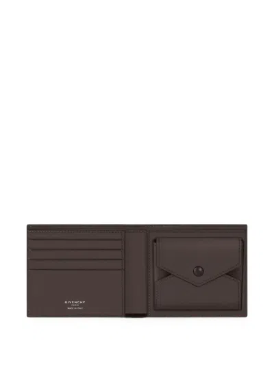 Givenchy Wallet In Houndstooth Effect Leather In Black
