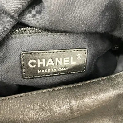 Pre-owned Chanel Black Leather Backpack ()