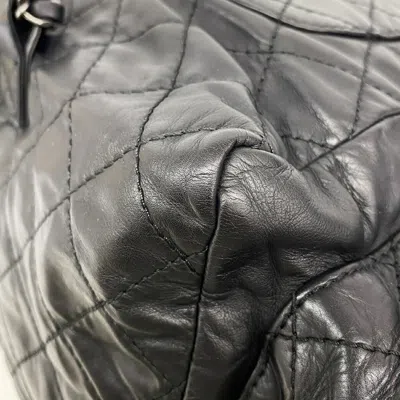 Pre-owned Chanel Black Leather Backpack ()