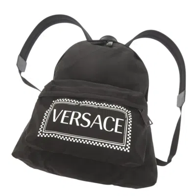Pre-owned Versace Black Nylon Backpack ()