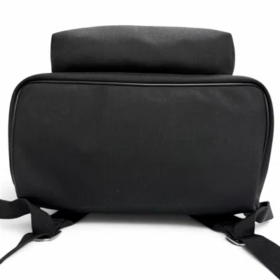 Pre-owned Saint Laurent Black Canvas Leather Backpack ()
