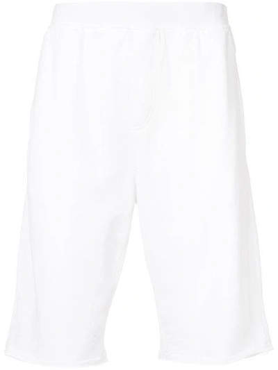 Shop Atm Anthony Thomas Melillo Raw Hem French Terry Pull-on Shorts