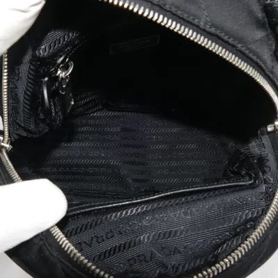 Pre-owned Prada Black Nylon Leather Backpack ()