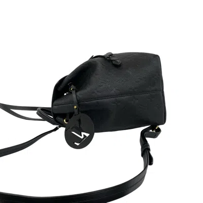 Pre-owned Louis Vuitton Black Leather Backpack ()