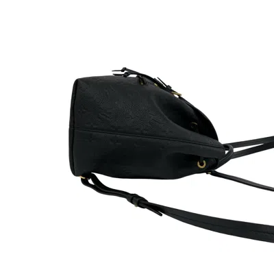 Pre-owned Louis Vuitton Black Leather Backpack ()