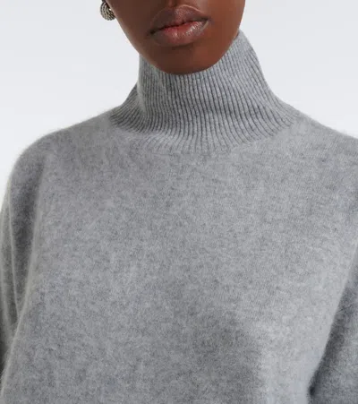 S Max Mara Wool Turtleneck Sweater In Grey