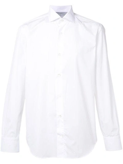 Eleventy Dandy Buttoned Shirt In White