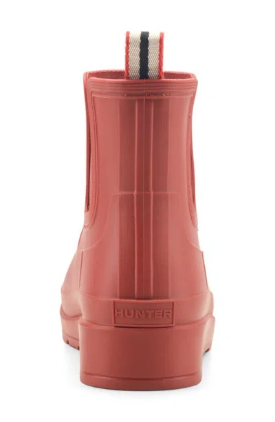 Hunter Tabitha Chelsea Waterproof Rain Boot In Red