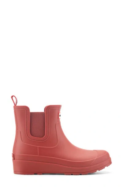 Hunter Tabitha Chelsea Waterproof Rain Boot In Red