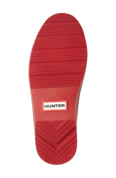 Hunter Tabitha Chelsea Waterproof Rain Boot In Red