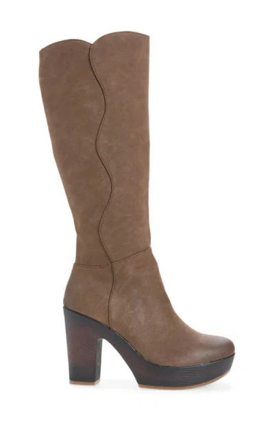 Korks Avalon Knee High Boot In Brown