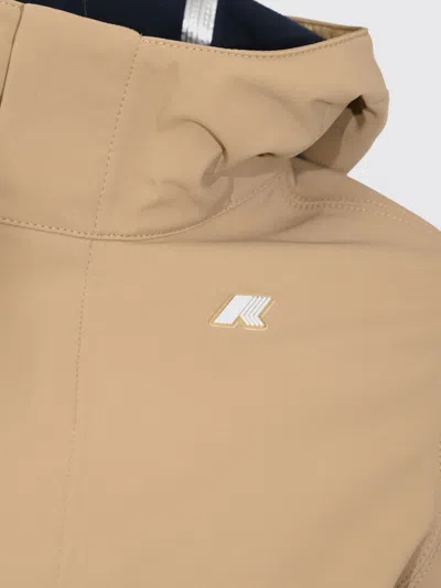 K-way Marlyn Technical Stretch Fabric Windbreaker Jacket With Hood In Blue
