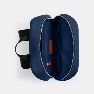 Coach Outlet Aiden Backpack In Silver/deep Blue