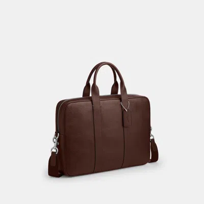 Coach Outlet Austin Brief In Silver/maple