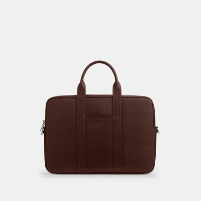 Coach Outlet Austin Brief In Silver/maple