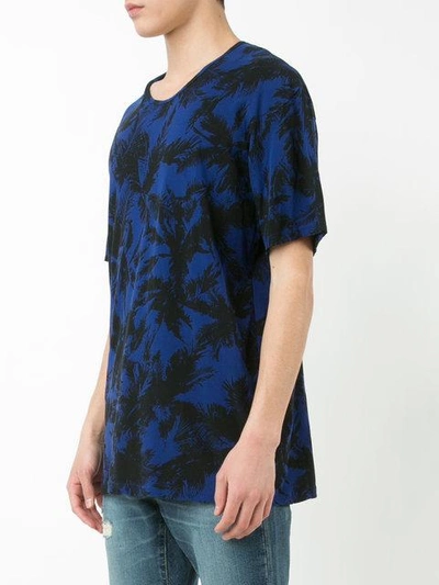 Shop Attachment Palm Tree Print T-shirt - Blue