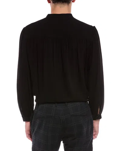 Blk Dnm Wool-blend Solid Shirt In Black