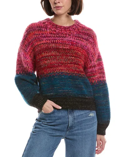 Mother The Crop Pullover Sweater In Multi