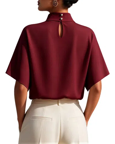 Vera Dolini Top In Burgundy