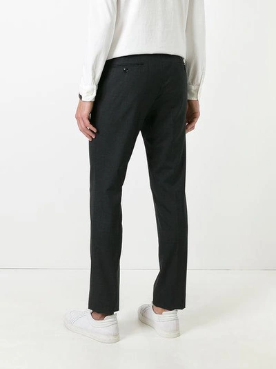 Shop Mp Massimo Piombo Skinny Tailored Trousers - Grey