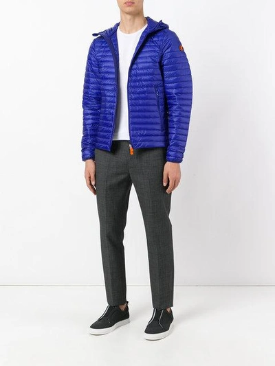 Shop Save The Duck Padded Jacket - Blue